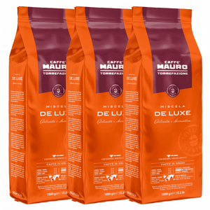 3 ק"ג פולי קפה מאורו דלוקס -MAURO DE LUXE