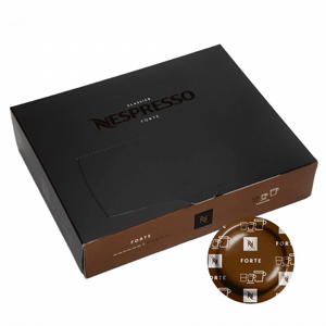 50 פודים נספרסו פורטה -NESPRESSO FORTE PODS חוזק 7 50 פודים נספרסו פורטה -NESPRESSO FORTE PODS חוזק 7