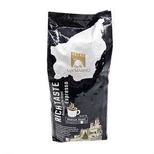 1 ק"ג פולי קפה קלייה טרייה ביתית סאן מרינו -SAN MARINO RICH TASTE חוזק 3/5 1 ק"ג פולי קפה קלייה טרייה ביתית סאן מרינו -SAN MARINO RICH TASTE חוזק 3/5