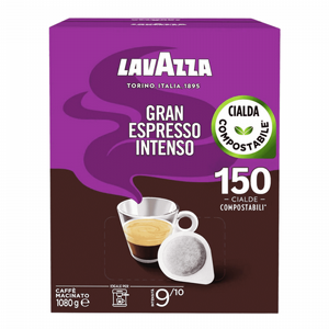150 פודים לוואצה גראן אספרסו אינטנסו -LAVAZZA GRAN ESPRESSO INTENSO חוזק 9/10 150 פודים לוואצה גראן אספרסו אינטנסו -LAVAZZA GRAN ESPRESSO INTENSO חוזק 9/10