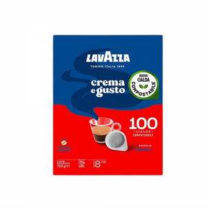 100 פודים לוואצה קרמה אי גוסטו קלאסיקו -LAVAZZA CREMA E GUSTO CLASSICO חוזק 8/10 100 פודים לוואצה קרמה אי גוסטו קלאסיקו -LAVAZZA CREMA E GUSTO CLASSICO חוזק 8/10