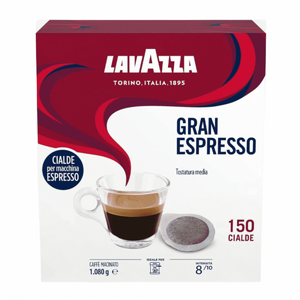 150 פודים לוואצה גראן אספרסו -LAVAZZA GRAN ESPRESSO חוזק 8/10 150 פודים לוואצה גראן אספרסו -LAVAZZA GRAN ESPRESSO חוזק 8/10