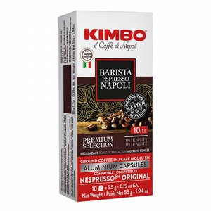 10 קפסולות תואמות נספרסו Barista Espresso Napoli מבית Kimbo