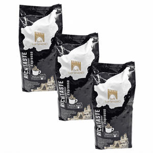 3 ק"ג פולי קפה קלייה טרייה ביתית סאן מרינו -SAN MARINO RICH TASTE חוזק 3/5 3 ק"ג פולי קפה קלייה טרייה ביתית סאן מרינו -SAN MARINO RICH TASTE חוזק 3/5